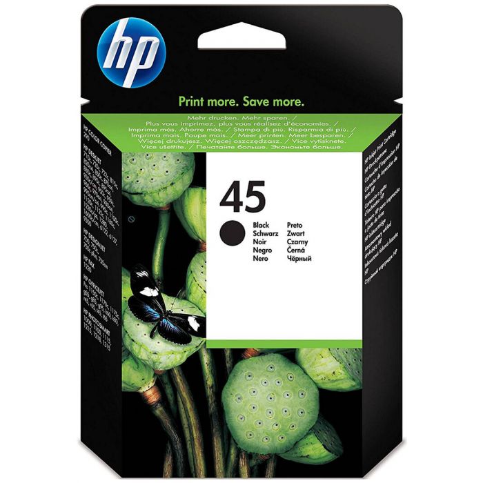 Hp 45 Large Musta Mustesuihku-