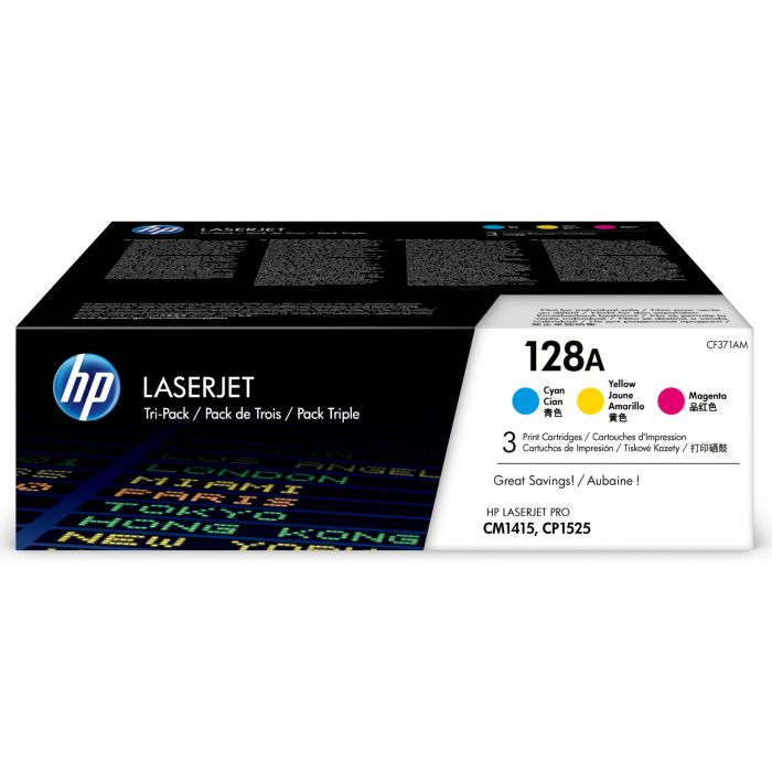 Hp 128a Cym Tri-pack Laserjet