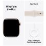 Apple Watch Series 10 Gps + Cellular 42mm Gold Titanium Case With Starlight Sport Band - M/l thumbnail