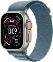 Apple Watch Ultra 3 GPS + Cell 49 mm luonnonvaalea titan, vaaleansininen alpine-ranneke - M