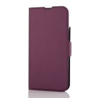 Wave BookCase -suojakotelo, MagSafe-yhteensopiva, iPhone 15 Plus, smoky sangria