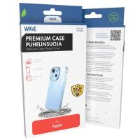 Wave Premium Case silikonisuoja, iPhone 15 Pro, kirkas