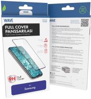 Wave Full Cover panssarilasi, Samsung Galaxy S25 FE 5G, musta kehys