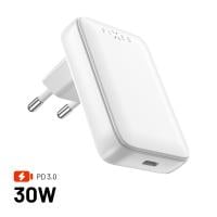 FIXED SLIM GAN 90 USB-C 30W LATURI, Valkoinen