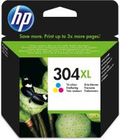 HP 304XL Kolmiväri mustekasetti n9k07ae