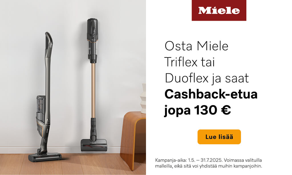 Ostaessasi Miele Triflex imurin, saat jopa 130€ rahaa takaisin!