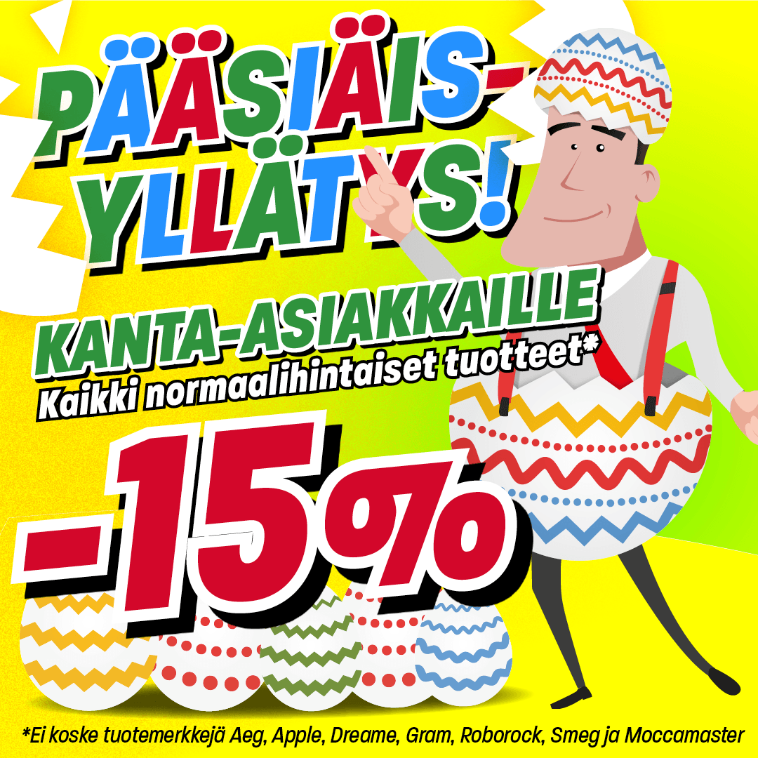 L&auml;hes kaikki normaalihintaiset tuotteet -15% kanta-asiakkaille!