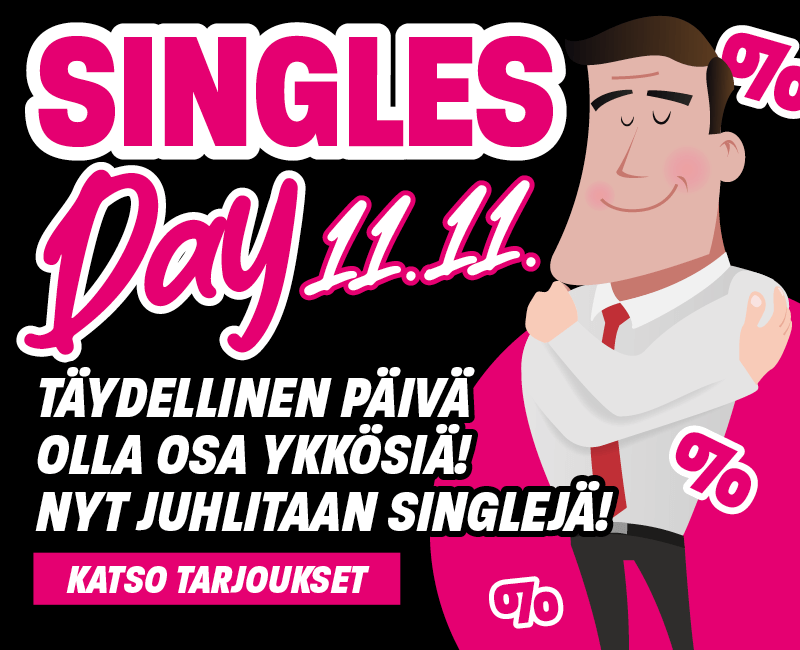 Täydellinen päivä olla osa ykkösiä! Nyt juhlitaan singlejä! Katso tarjoukset!