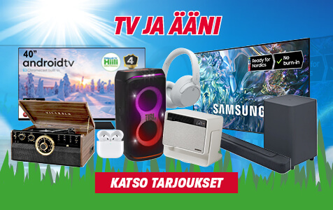 Klikkaa ja katso uusimmat tv ja ääni tarjoukset