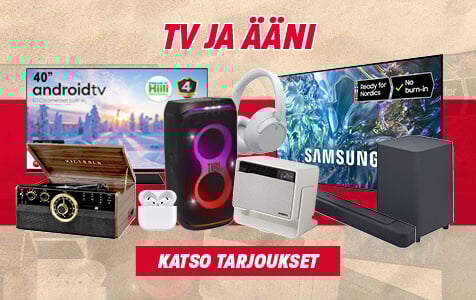 Klikkaa ja katso uusimmat tv ja ääni tarjoukset