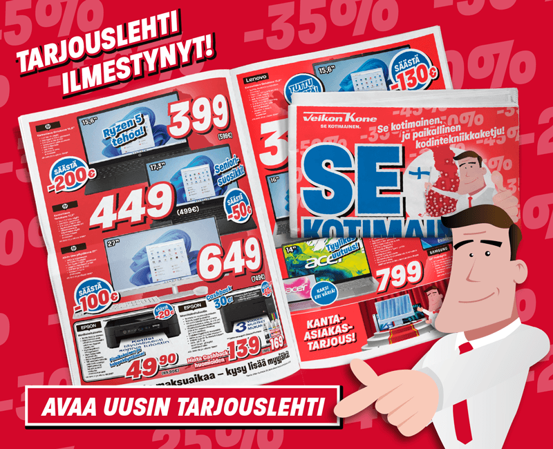 Klikkaa ja katso viikon kovimmat tarjoukset uusimmasta lehdest&auml;!
