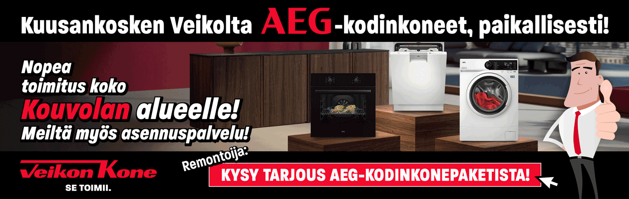 Nopea toimitus koko Kouvolan alueelle. Meilt&auml; my&ouml;s asennuspalvelu!