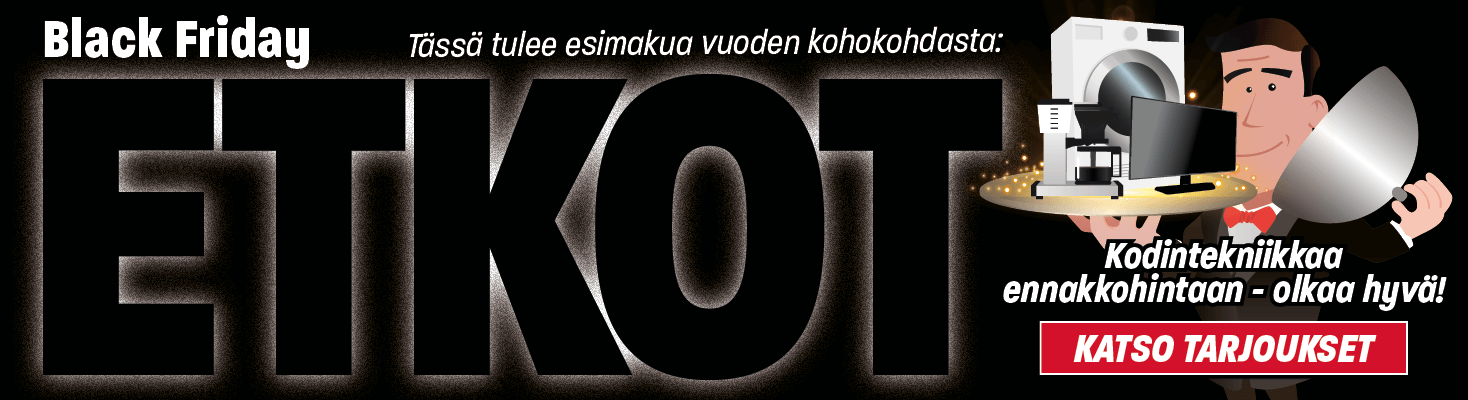 Black Friday Tarjoukset Kotka 2025 Kovia Black Friday tarjouksia Kotkassa. Katso tarjoukset!
