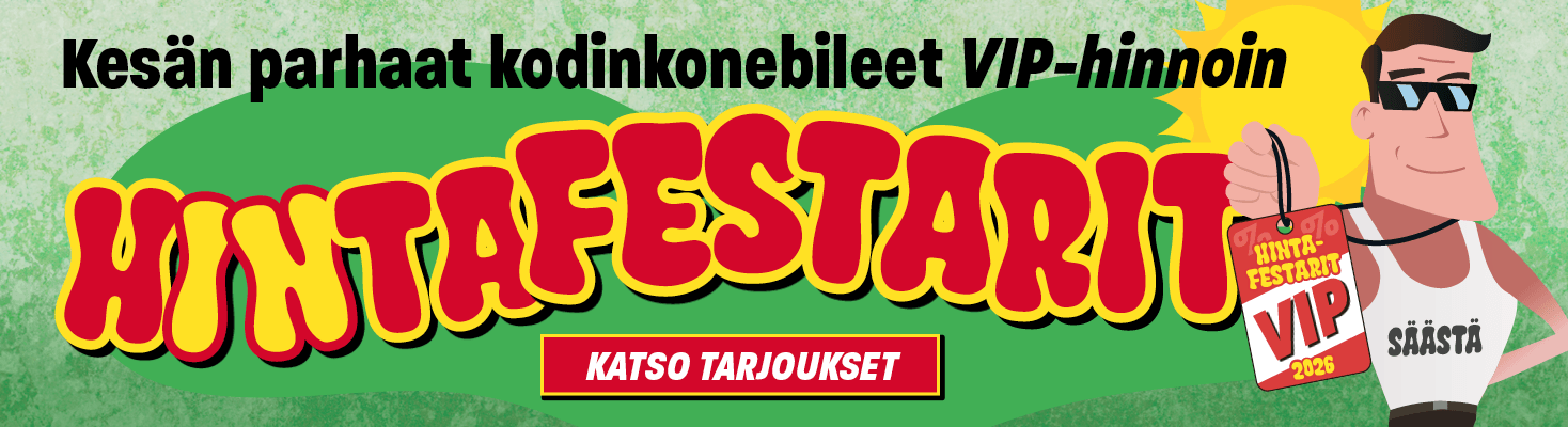 Kes&auml;n parhaat kodinkonebileet VIP-hinnoin