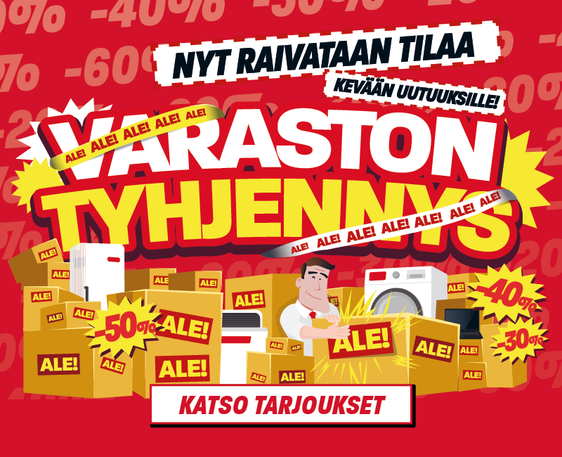 Kodintekniikkaa halpaan hintaan! Klikkaa ja katso tarjoukset!