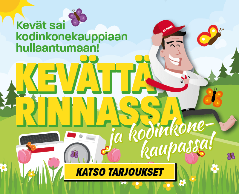 Kev&auml;t sai kodinkonekauppiaan hullaantumaan! Katso tarjoukset!