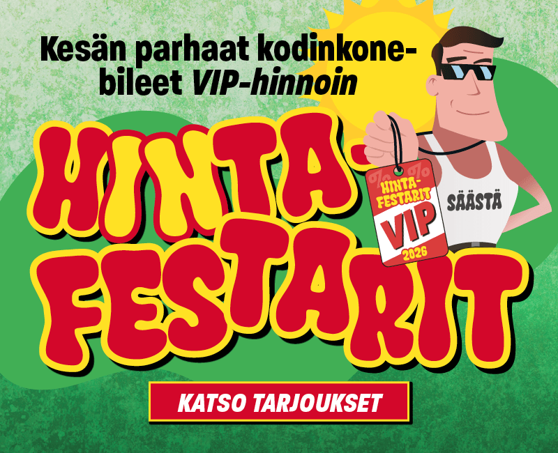 Kes&auml;n parhaat kodinkonebileet VIP-hinnoin