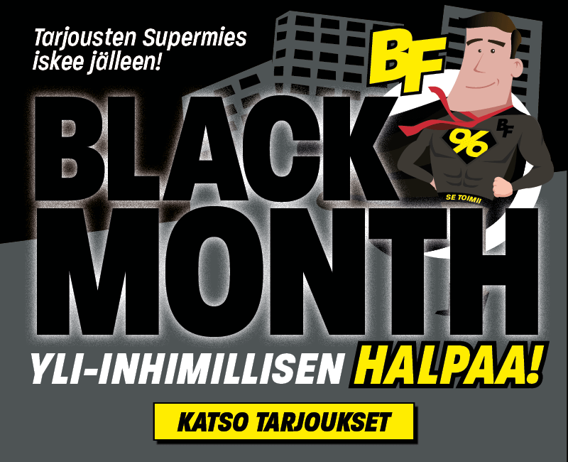 Kovia Black Friday tarjouksia Kristiinankaupungissa. Katso tarjoukset!