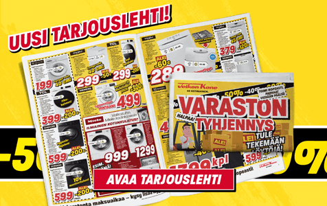 Klikkaa ja katso viikon kovimmat tarjoukset uusimmasta lehdest&auml;!
